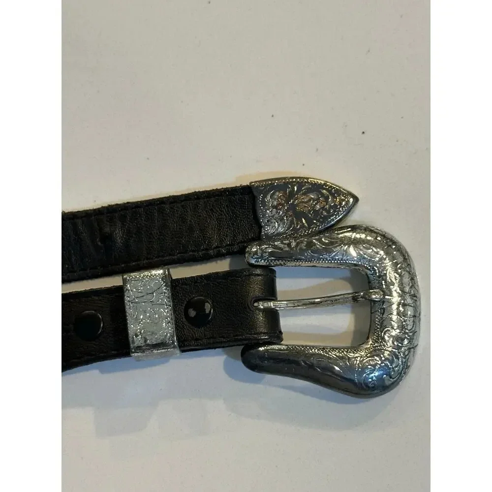 Nocona Men's Black Leather Bullhide Belt